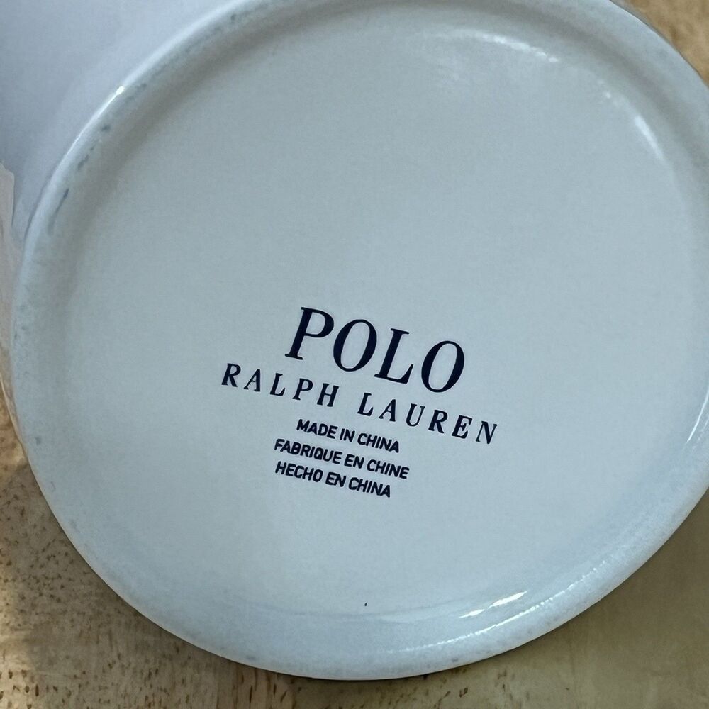 Polo Ralph Lauren Tuxedo Bear Ceramic Coffee Mug 12oz Barista Designer - Picture 5 of 7